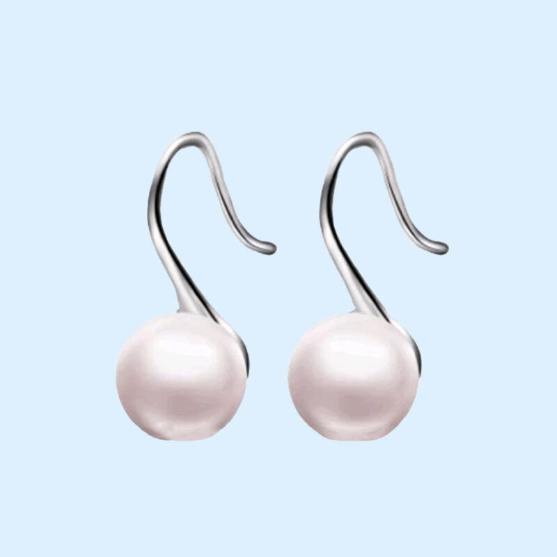 Phoenexia - Süßwasser Perlen Ohrringe aus Sterlingsilber – Entferne 2,5 kg Plastik