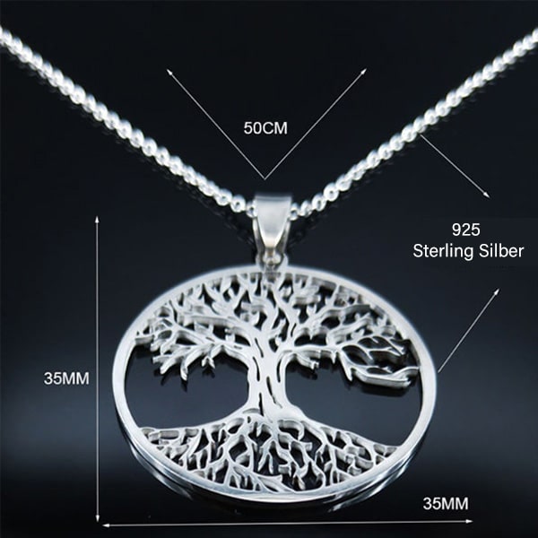 Lebensbaum Kette aus Silber - 3 - Sterling Pflanzt Kette Bäume! Phoenexia Jede