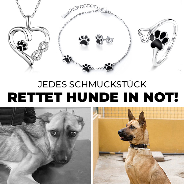 Phoenexia - 925 Sterling Silber Hundepfote Schmuck – Rette Hunde in Not